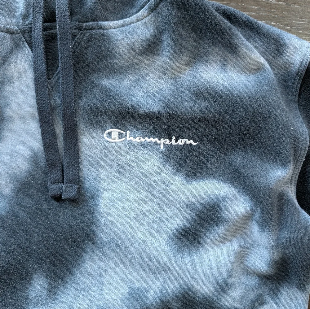 3/$15 - Champion Kids Black and Gray Tie-Dye Pullover Hoodie Size Small